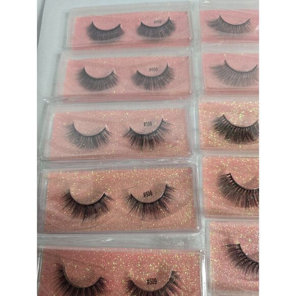 Lot 26 Pairs - False Eyelashes Assorted Styles- High Quality - Picture 10 of 16